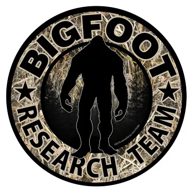 Bigfoot Research Team  Camo  Sticker -Sasquatch Car Truck Window Decal FS384 • $2.15