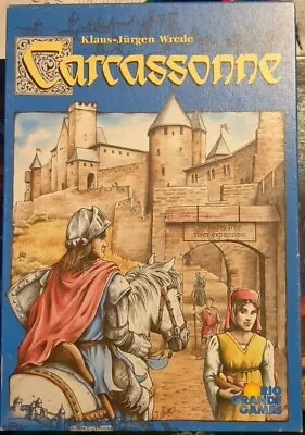 Carcassonne Board Game Including River Expansion 2000 Edition. Complete • £15