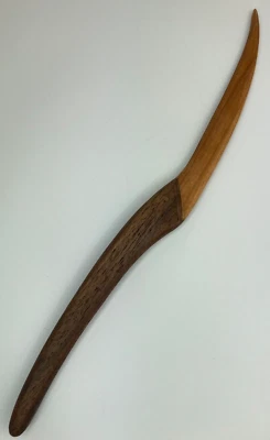 £15.81 • Buy Vintage Wood Letter Opener Japanese Two Color Woods Light And Dark 12  Long