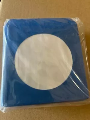 100 PCS 3  MINI DISC BLUE Paper CD/DVD Sleeves W Window & Flap JS211 FREE S/H • $9.99