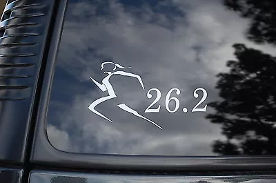 26.2  Marathon Girl Womens (V29) Vinyl Sticker Decal Jogging Running Shoes Run • $3.99