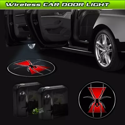 Wireless Car Door Courtesy Ghost Shadow Black Widow Symbol Projector Laser Light • $18.65