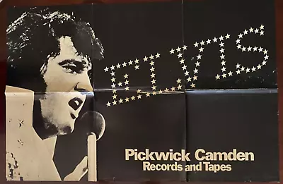 Original ELVIS PRESLEY Vintage Rock Concert Poster Pickwick Camden RARE King • $149.99