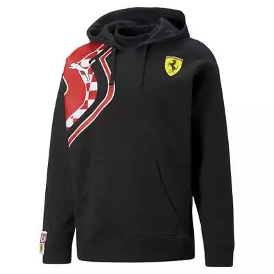 Puma Sf Race Premium Pullover Hoodie Mens Black Casual Outerwear 53580201 • $29.99