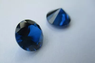 Sapphire Spinel Round Brilliant Cut Cubic Zirconia Loose Gems #113 • £5.79