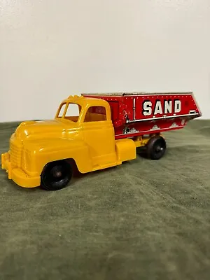 Marx Sand And Gravel Dump Truck Yellow Plastic 12  • $75