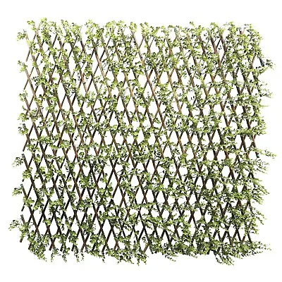 Expandable Ivy Leaf Plants BUXUS Artificial Faux Privacy Fence Screen Wall Decor • $73.94