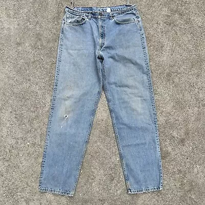 Vintage Levi’s 555 Light Wash Denim Jeans Made In USA 36x33 • $35