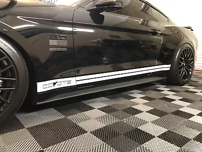 Stripes Fits: Mustang Coyote Side Graphics Rocker Panel Vinyl Decal Sticker Gt • $75.65