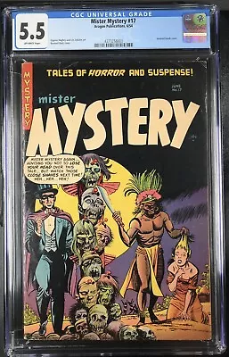 Aragon Publications Mister Mystery #17 CGC 5.5 Severed Heads Cover • $979