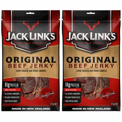 2x 310g Jack Link's Original Beef Jerky Made In New Zealand JUMBO Pack • $45.15