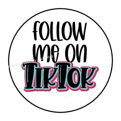 30 Follow Me On Tiktok Envelope Seals Labels Stickers 1.5  • $1.95