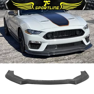 Fits 21-23 Mustang Mach 1 Handling Package Carbon Fiber Look Front Lip Splitter • $184.99