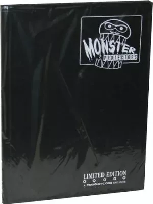 Monster Binder 9 Pocket Matte Album - Black Monster Protectors GAMING SUPPLY NEW • $32.99