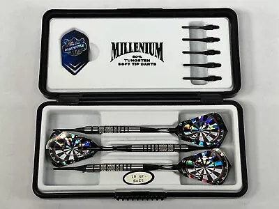 Vintage Dart Set Millenium Tungsten Soft Tip New Old Stock 18 Grams • $29