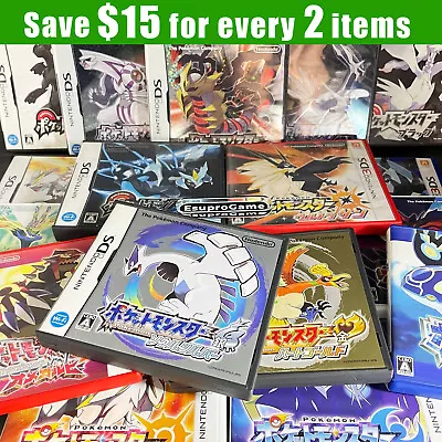 Nintendo DS Games Pokémon Diamond SoulSilver Black Platinum Japanese BOX CIB 3DS • $36.66