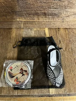 £5.75 • Buy Just The Right Shoe With Compact Mirror.