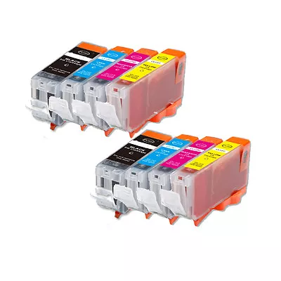 8 Pack Printer Ink Cartridges For PGI-5 CLI-8 Canon MX700 MP510 IP3300 IP3500 • $10.65