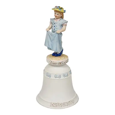 Vtg Norman Rockwell Porcelain Bell 1978 Dressing Up Children Series Americana • $14.99