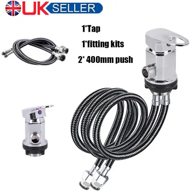 Shower Mixer Tap Outlet 1/2  With 400mm Push Fit Tails For Motorhome Campervan • £29.98