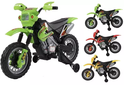 Kids 6v Ride On Motocross Motorbike Dirt Bike Scrambler Electric 6V Battery Car  • £59.99