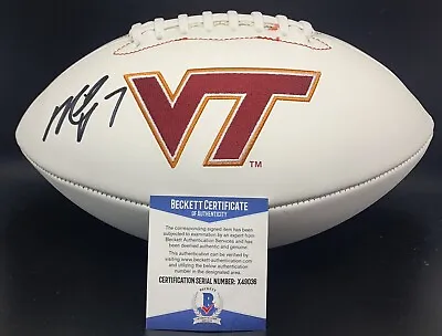 Michael Vick Signed Autographed Virginia Tech Football Beckett Bas Coa  • $149.99