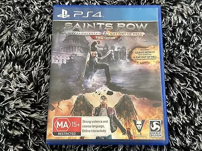 Saints Row IV - Re-Elected & Gat Out Of Hell First Edition - PS4 - FREE POSTAGE • $24.99