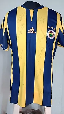 Fenerbahce 2015 Adidas Formasi Jersey Trikot Signed By Van Persie And Others.    • £95.55