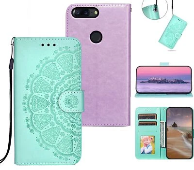 $6.95 • Buy Oneplus 5T Embossed Pu Leather Wallet Case Mandala Totem