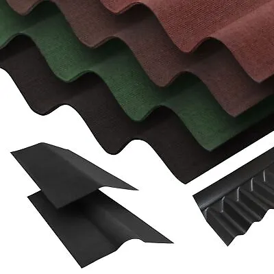 Corrugated Roof Sheet Bitumen Shed Garage Barn Lean-to Roofing Gutta Guttapral • £18.63