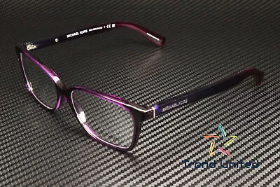 MICHAEL KORS MK4039 3222 Transparent Purple Demo Lens 54 Mm Women's Eyeglasses • $61.97