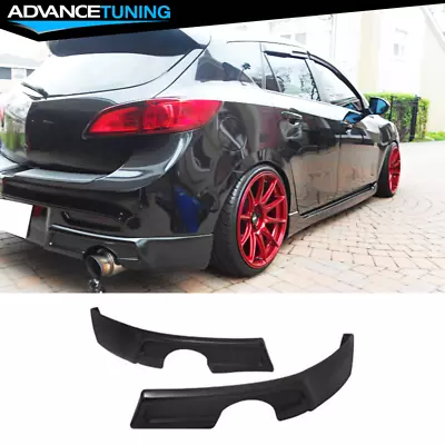 $62.99 • Buy Fits 09-11 Mazda 3 K Style Rear Bumper Lip Splitter Valance Pair - Unpainted PU