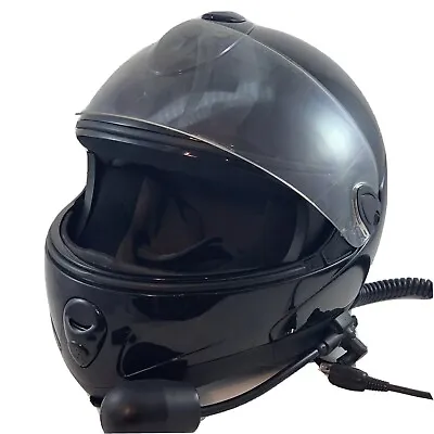 HCI 80 Motorcycle Helmet Full Face Honda Mic Headset DOT Gloss Black VGC Visor • $87.94