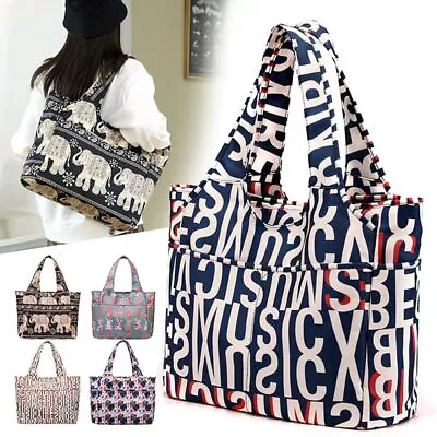 Cartoon Printing Shopping Bag Large Capacity Handbag Simple Shoulder Bag  Woman • £23.33