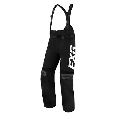 FXR Mens RRX Snowmobile Pants HydrX Omni-Stretch Suspenders Thermal Black/White • $249.99