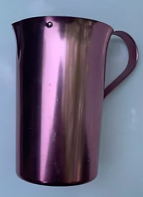 Metalware Mid-Century Modern Pitcher Aluminum Flamingo Nasco Rose/Pink Retro • $25