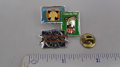 Vintage Peter David Quaker Oats Super Bowl XX 20 1986 Football NFL Hat Lapel Pin • $9.76