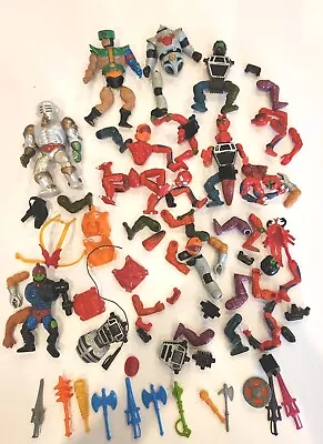 1980s MULTI BOT PARTS MASTERS OF THE UNIVERSE HE-MAN/FIGURE LOT EX • $81