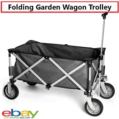 Folding Garden Wagon Beach Trolley Cart Portable Collapsible Sport Market Carry • $89