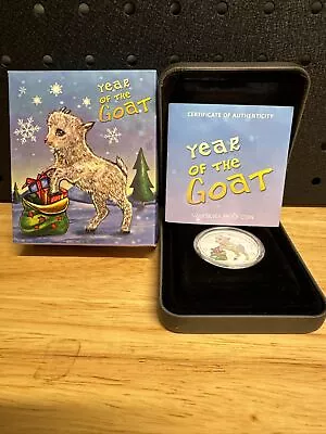 Lunar Silver 1/2oz | 1/2 Oz Silver Coin | 2015 Year Of The Goat | Coins | Coin • $300