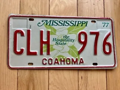 1977 Mississippi Coahoma County License Plate • $14.99