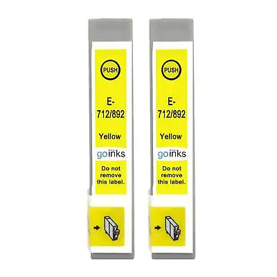 £7.45 • Buy 2 Yellow Ink Cartridges For Epson Stylus DX400 DX6050 S20 SX115 SX405 SX510W