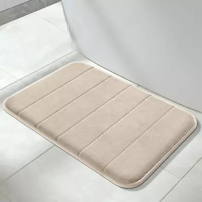 Memory Foam Bath Mat Comfortable Soft Maximum Absorbent Machine Wash Non-Sl • $23.88