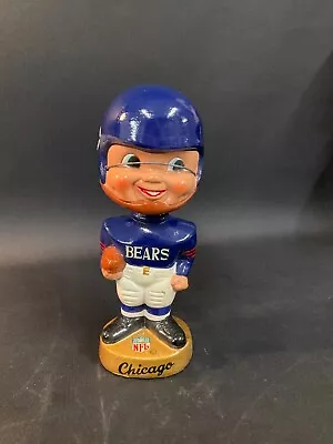 Vintage Chicago Bears NFL Football Gold Base BOBBLEHEAD 1960's  00  SHARP • $175