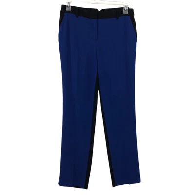 $34 • Buy Nwt’s BCBG ORIENT BLUE CO. MONIQUE COLOR BLOCKED SLIM PANTS Black Career Sz M