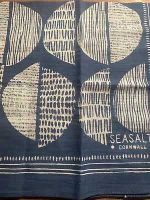 🌟SEASALT Cotton Sailor Square Neckerchief Leaf Circle Marks Squall🌟 • £7.50