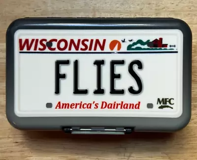 NEW MFC Poly Fly Box Wisconsin License Plate Holds 268 Flies Montana Fly Company • $9