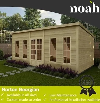 Norton Georgian Log Cabin Garden Room Home Office Studio Building Bespoke • £2059.25