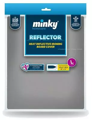 Minky Large Extra Large Metallic Reflector Drawstring Ironing Board Cover  • £11.95