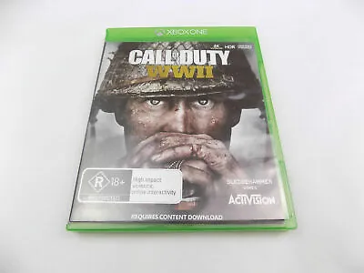 Mint Disc Xbox One Call Of Duty WWII World War 2 Free Postage • $29.90